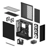 ARCTIC Xtender VG (Mirror Black) Premium E-ATX PC Case z pionowym montażem GPU