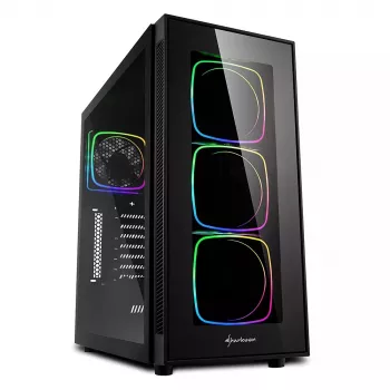 Sharkoon TG6 RGB Midi Tower Czarny – obudowa PC