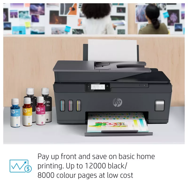 HP Smart Tank Plus 655 Bezprzewodowa kolorowa drukarka wielofunkcyjna, kopiarka, skaner