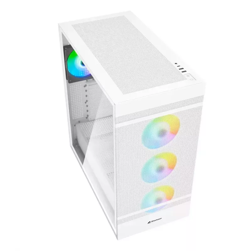 Obudowa PC Sharkoon REBEL C50 RGB Full Tower Biała