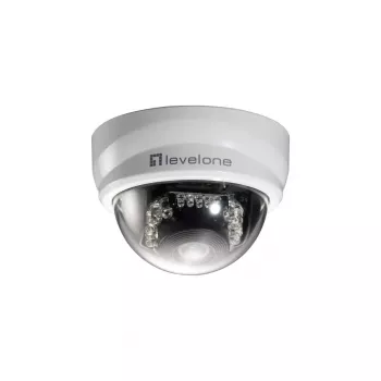 LevelOne Stała Kopułkowa Kamera IP, 2-Megapiksele, 802.3af PoE, Diody IR
