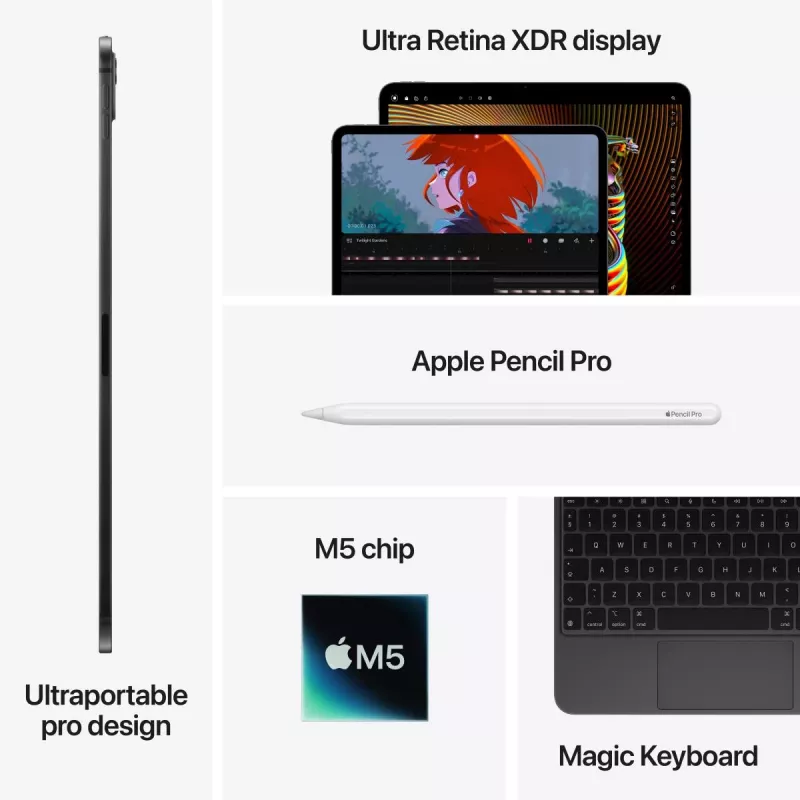 APPLE iPad Pro M5 - 11 cali - Wi-Fi - 256GB - Standard Glass - Space Black