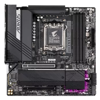 Płyta główna GIGABYTE B650M AORUS ELITE - procesory AMD Ryzen 9000, 12+2+2 faz VRM, do 8000MHz DDR5, 1xPCIe 5.0 + 1xPCIe 4.0 M.2, 2.5GbE LAN, USB 3.2 Gen 2x2