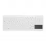 Contour Design Active Key Contour QuickClean Klawiatura Medyczna IP68 z Touchpadem Kompaktowa Przewodowa Biała DE C7412