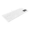 Contour Design Active Key Contour QuickClean Klawiatura Medyczna IP68 z Touchpadem Kompaktowa Przewodowa Biała DE C7412