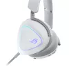 Zestaw słuchawkowy ASUS ROG Delta II Przewodowy i Bezprzewodowy Nauszny Gaming USB Type-C Bluetooth Biały