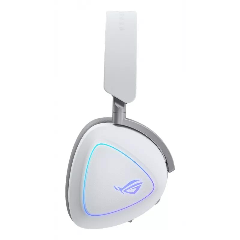 Zestaw słuchawkowy ASUS ROG Delta II Przewodowy i Bezprzewodowy Nauszny Gaming USB Type-C Bluetooth Biały
