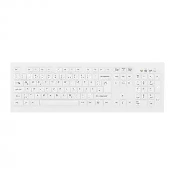 Klawiatura medyczna Contour Design Active Key Contour ClassicClean z wymienną osłoną, pełnowymiarowa, bezprzewodowa, biała, DE C8100