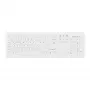 Klawiatura medyczna Contour Design Active Key Contour ClassicClean z wymienną osłoną, pełnowymiarowa, bezprzewodowa, biała, DE C8100