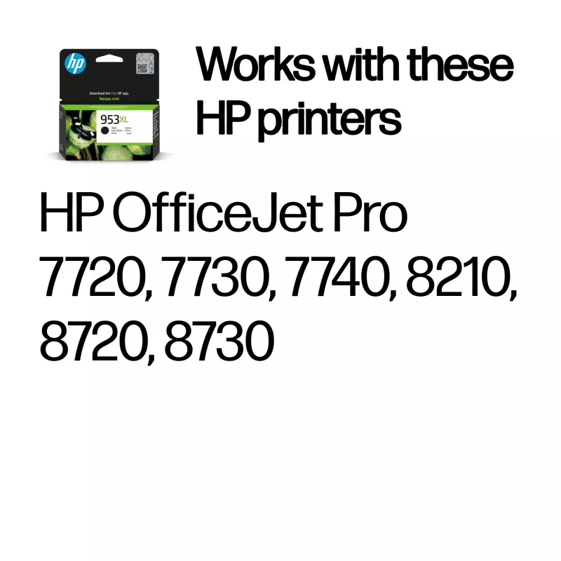 HP 953XL High Yield Czarny Oryginalny wkład atramentowy