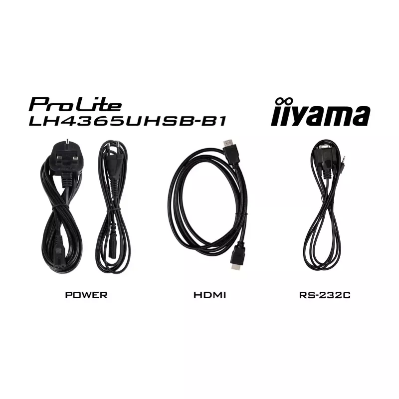iiyama LH4365UHSB-B1 Wyświetlacz reklamowy w obudowie kiosku 108 cm (42,5 cala) LED Wi-Fi 800 cd/m² 4K Ultra HD Czarny Wbudowany procesor Android 11 24/7