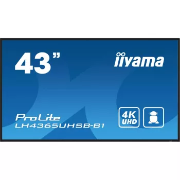 iiyama LH4365UHSB-B1 Wyświetlacz reklamowy w obudowie kiosku 108 cm (42,5 cala) LED Wi-Fi 800 cd/m² 4K Ultra HD Czarny Wbudowany procesor Android 11 24/7