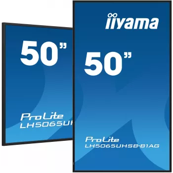 iiyama LH5065UHSB-B1AG Wyświetlacz reklamowy Digital signage panel płaski 125,7 cm (49,5 cala) LCD Wi-Fi 800 cd/m² 4K Ultra HD Czarny Wbudowany procesor Android 11 24/7