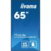 iiyama LH6565UHSB-B1 Wyświetlacz reklamowy w obudowie kiosku 163,8 cm (64,5 cala) LED Wi-Fi 800 cd/m² 4K Ultra HD Czarny Wbudowany procesor Android 11 24/7