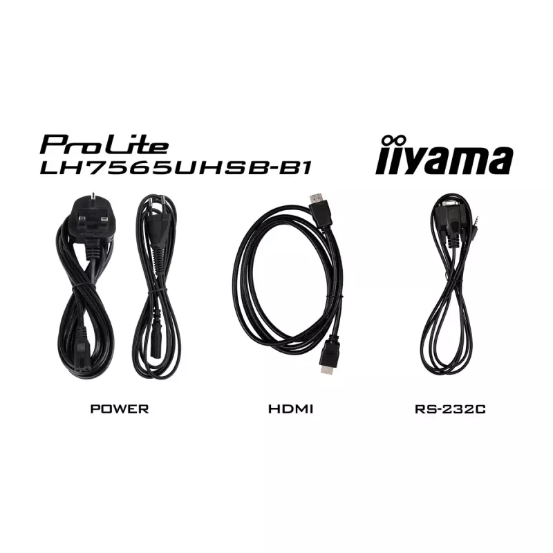 iiyama LH7565UHSB-B1 Wyświetlacz reklamowy w obudowie kiosku 189,2 cm (74,5 cala) LED Wi-Fi 800 cd/m² 4K Ultra HD Czarny Wbudowany procesor Android 11 24/7