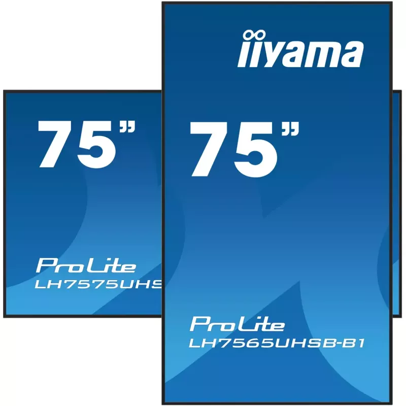 iiyama LH7565UHSB-B1 Wyświetlacz reklamowy w obudowie kiosku 189,2 cm (74,5 cala) LED Wi-Fi 800 cd/m² 4K Ultra HD Czarny Wbudowany procesor Android 11 24/7