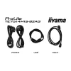 iiyama PROLITE TE7514MIS-B2AG Kiosk design 190.5 cm (75 cali) LCD Wi-Fi 435 cd/m² 4K Ultra HD Czarny Ekran dotykowy Wbudowany procesor Android 24/7