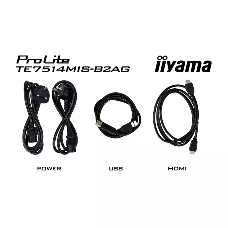 iiyama PROLITE TE7514MIS-B2AG Kiosk design 190.5 cm (75 cali) LCD Wi-Fi 435 cd/m² 4K Ultra HD Czarny Ekran dotykowy Wbudowany procesor Android 24/7