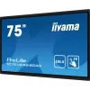 iiyama PROLITE TE7514MIS-B2AG Kiosk design 190.5 cm (75 cali) LCD Wi-Fi 435 cd/m² 4K Ultra HD Czarny Ekran dotykowy Wbudowany procesor Android 24/7