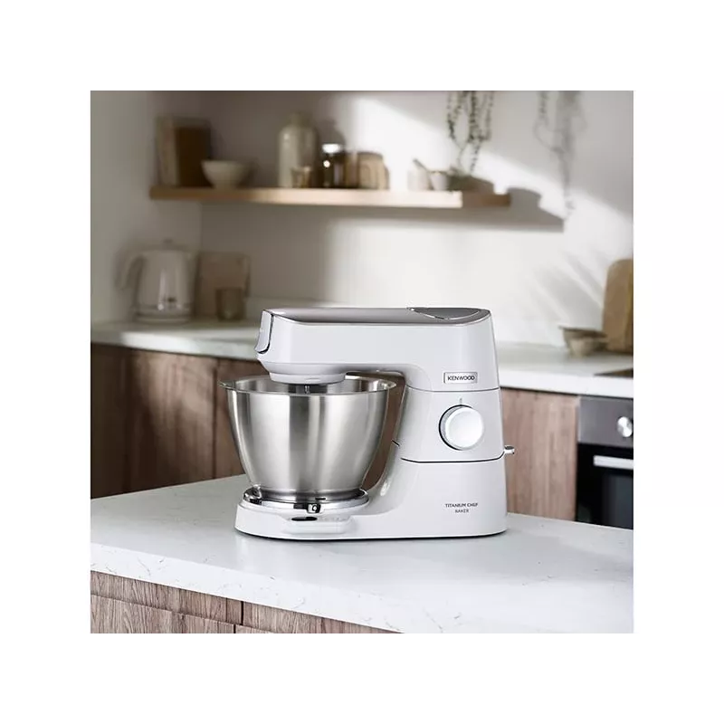 Kenwood KVC65.001WH robot kuchenny 1200 W 5 L stal nierdzewna, biały z wbudowaną wagą