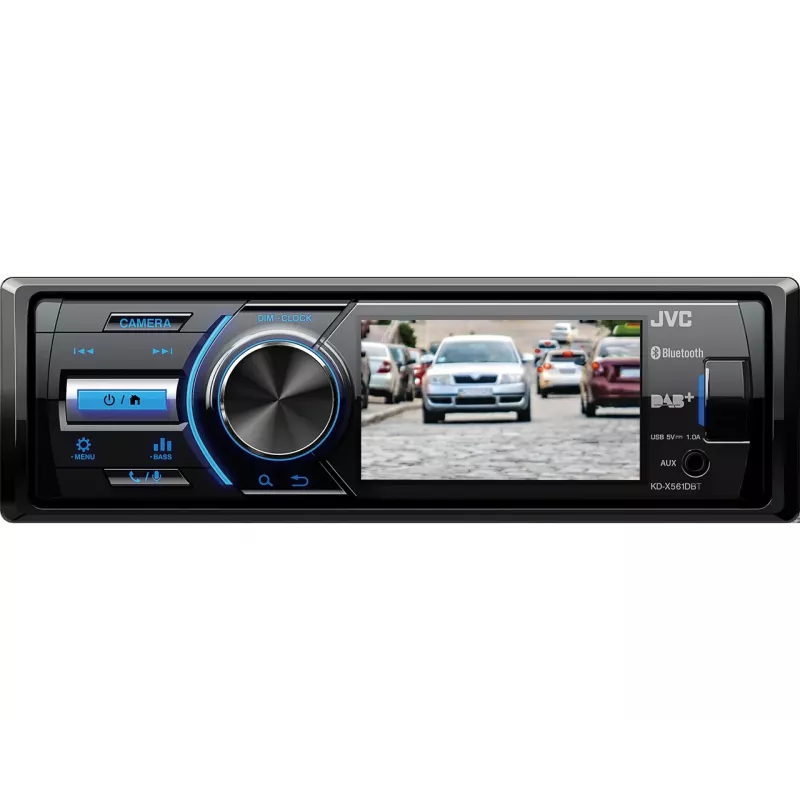 Odbiornik multimedialny samochodowy JVC KD-X561DBT Czarny, Niebieski 180 W Bluetooth