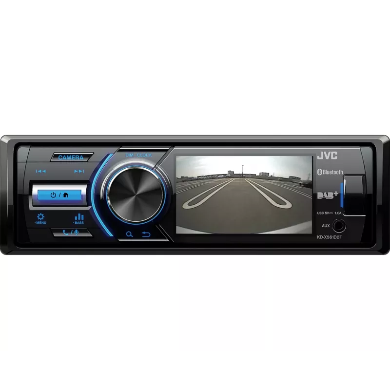 Odbiornik multimedialny samochodowy JVC KD-X561DBT Czarny, Niebieski 180 W Bluetooth