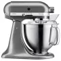 Mikser stojący KITCHENAID ARTISAN 5KSM185PS — 300 W, misa ze stali nierdzewnej 4,8 l, 10 prędkości, srebrny