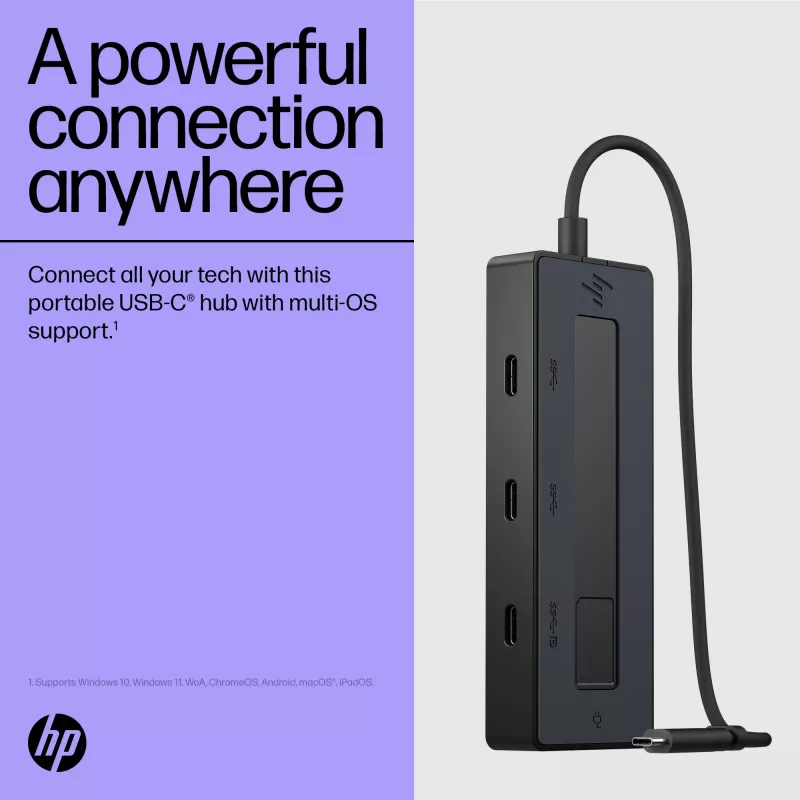 Koncentrator wieloportowy USB-C HP 4K 6G842AA#ABB