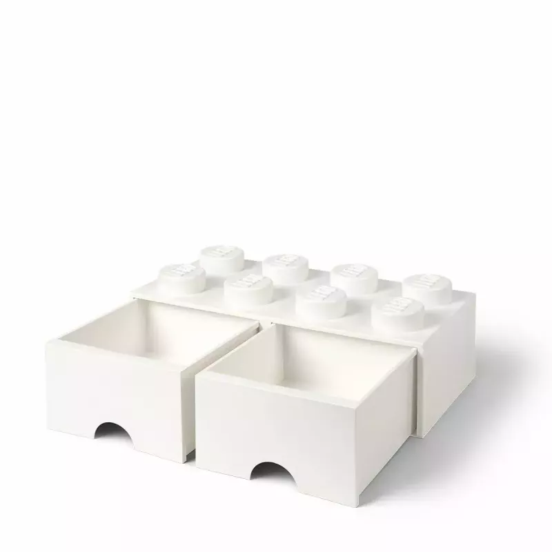 Szuflada LEGO Brick 8, room copenhagen RC40061735, biała