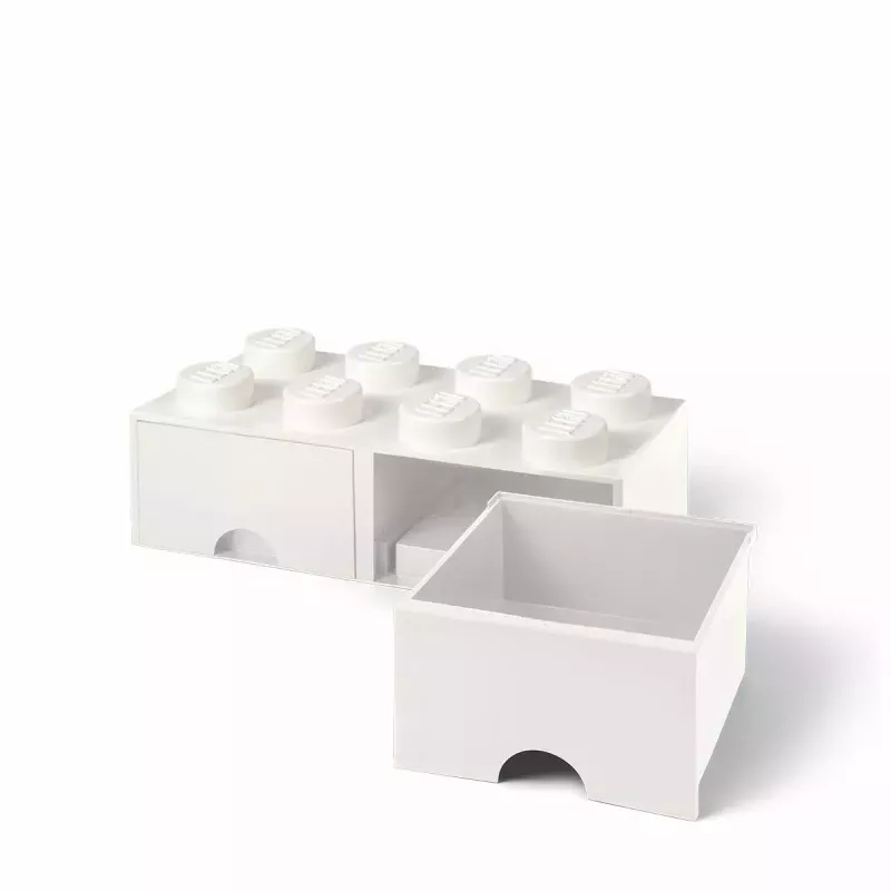 Szuflada LEGO Brick 8, room copenhagen RC40061735, biała