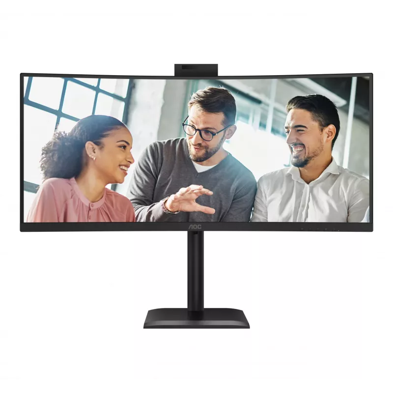 Monitor komputerowy AOC E4 CU34E4CW 86,4 cm (34 cale) 3440 x 1440 pikseli UltraWide Quad HD LED Czarny