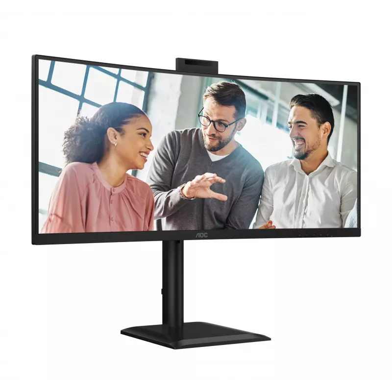 Monitor komputerowy AOC E4 CU34E4CW 86,4 cm (34 cale) 3440 x 1440 pikseli UltraWide Quad HD LED Czarny