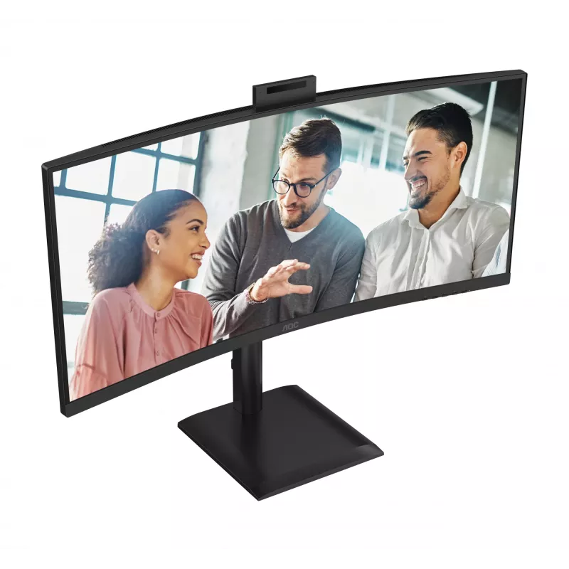 Monitor komputerowy AOC E4 CU34E4CW 86,4 cm (34 cale) 3440 x 1440 pikseli UltraWide Quad HD LED Czarny