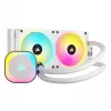 CORSAIR CPU Cooler - Icue Link H100I RGB Aio Liquid Cooler - biały