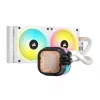 CORSAIR CPU Cooler - Icue Link H100I RGB Aio Liquid Cooler - biały