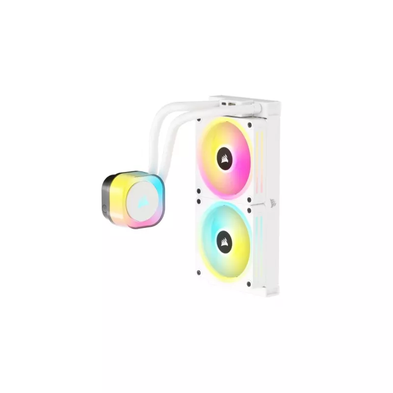 CORSAIR CPU Cooler - Icue Link H100I RGB Aio Liquid Cooler - biały
