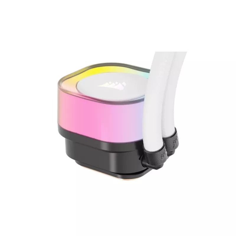 CORSAIR CPU Cooler - Icue Link H100I RGB Aio Liquid Cooler - biały