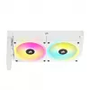 CORSAIR CPU Cooler - Icue Link H100I RGB Aio Liquid Cooler - biały