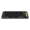 LOGITECH Klawiatura bezprzewodowa - Pop Icon Keys - grafitowo-zielona Qwertz niemiecka