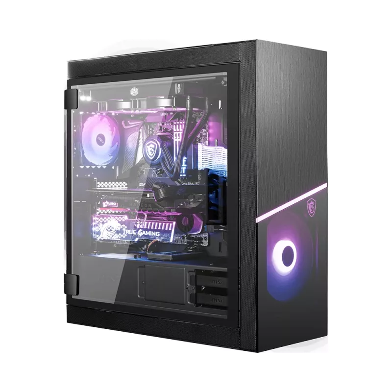 Obudowa komputerowa MSI MPG SEKIRA 500X Full Tower Gaming 'Czarna, 3x 200mm ARGB + 1x 200mm + 1x120mm ARGB Wentylatory, Mystic Light Sync, 8-kanałowy Hub ARGB, USB Type-C, Szklane panele, E-ATX, ATX, mATX, mini-ITX'