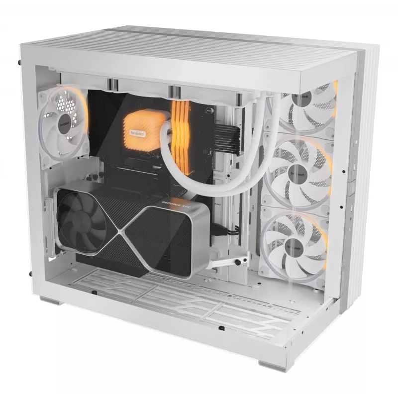 Obudowa PC bequiet! LIGHT BASE 900 FX Full Tower Biała — Full Tower, XL-ATX, wentylatory RGB, GPU do 49,5 cm, cooler CPU do 190 mm
