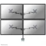 Neomounts FPMA-D935D4 Uchwyt do monitora 10-27 cali, Zacisk, 6 kg, 25,4 cm (10 cali), 68,6 cm (27 cali), 100 x 100 mm, Srebrny