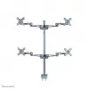 Neomounts FPMA-D935D4 Uchwyt do monitora 10-27 cali, Zacisk, 6 kg, 25,4 cm (10 cali), 68,6 cm (27 cali), 100 x 100 mm, Srebrny