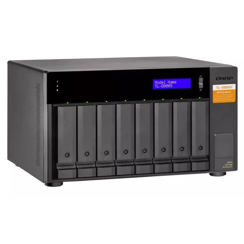QNAP TL-D800S - Festplatten-Array - 8 Schächte (SATA-600) - SATA 6Gb/s (extern) (TL-D800S)