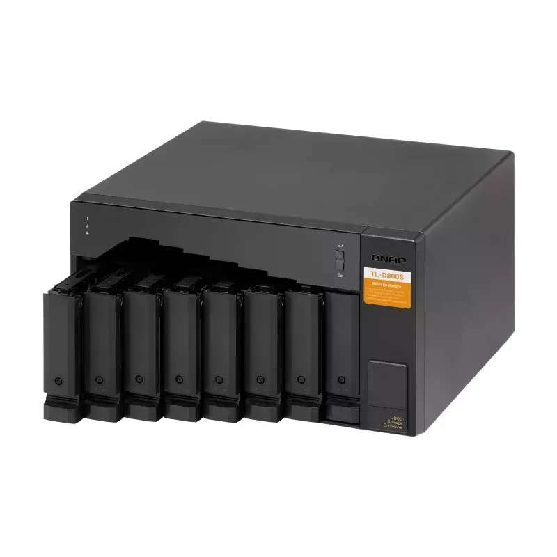 QNAP TL-D800S - Festplatten-Array - 8 Schächte (SATA-600) - SATA 6Gb/s (extern) (TL-D800S)