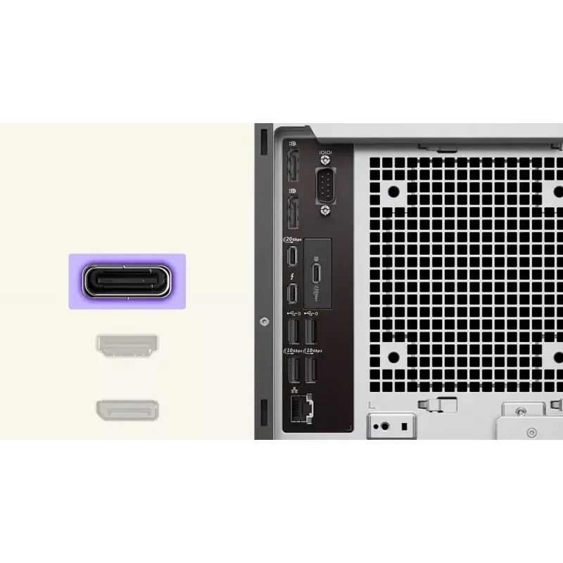 Komputer stacjonarny Dell Pro Max FCT2250 T2 – Intel Core Ultra 7 265, 32 GB DDR5, 1 TB SSD, NVIDIA RTX 2000 Ada, Windows 11 Pro, Tower, Czarny