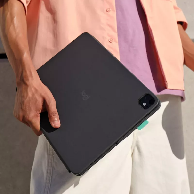 LOGITECH Flip Folio Graphite - iPad Pro 13-calowy (M4) iPad Air 13-calowy (M2 i M3) - QWERTZ Niemiecki