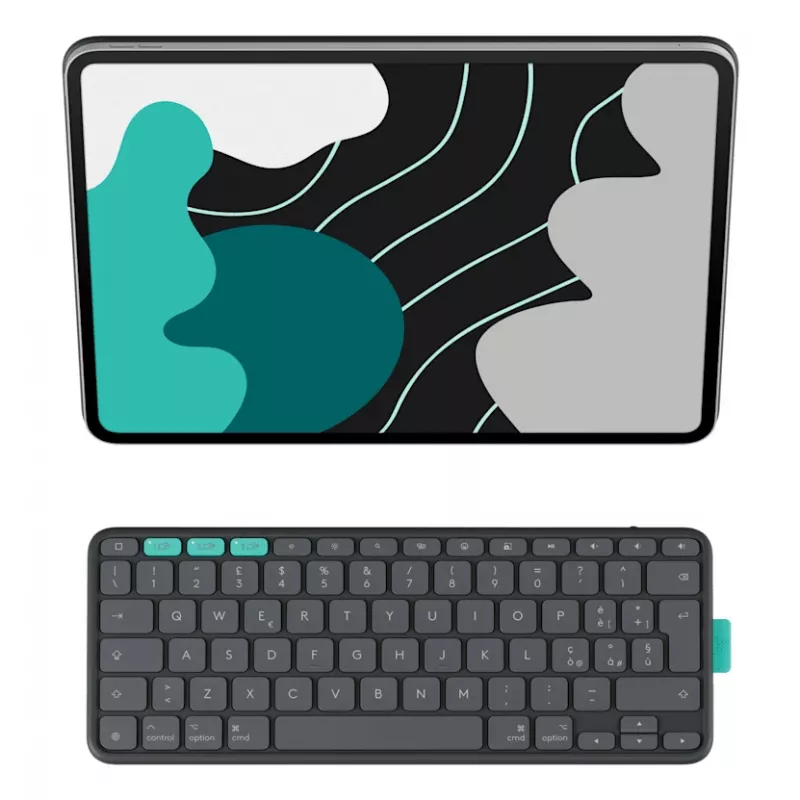 LOGITECH Flip Folio Graphite - iPad Pro 13-calowy (M4) iPad Air 13-calowy (M2 i M3) - QWERTZ Niemiecki