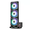 Chłodzenie cieczą All-in-one ENERMAX Aquafusion II 360 mm, wentylatory 120 mm, 380 W TDP, czarny