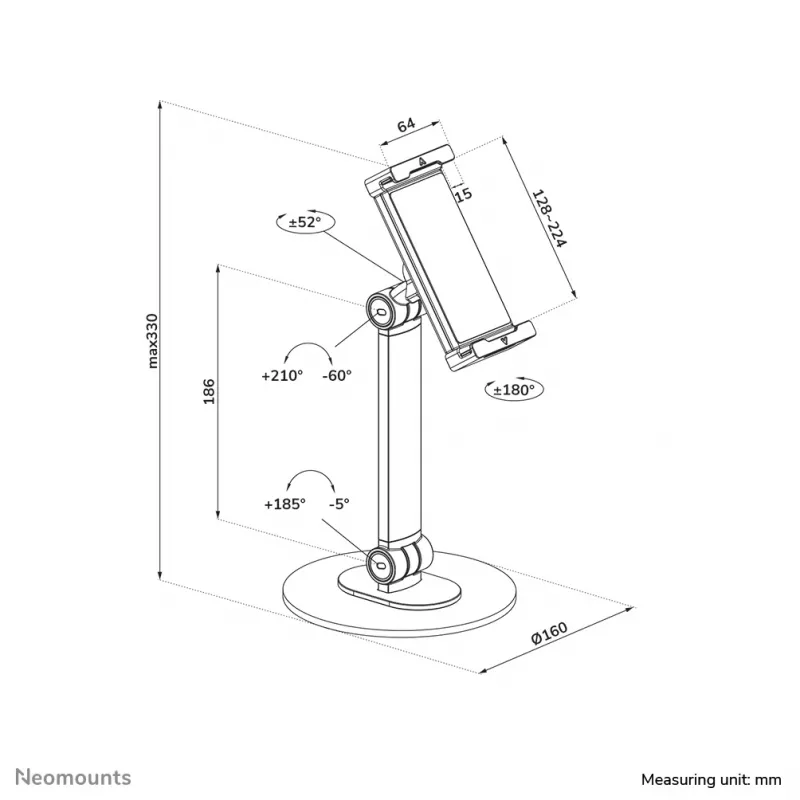 Neomounts DS15-540WH1 Podstawka pod tablet 4.7-12.9 cala - uniwersalna